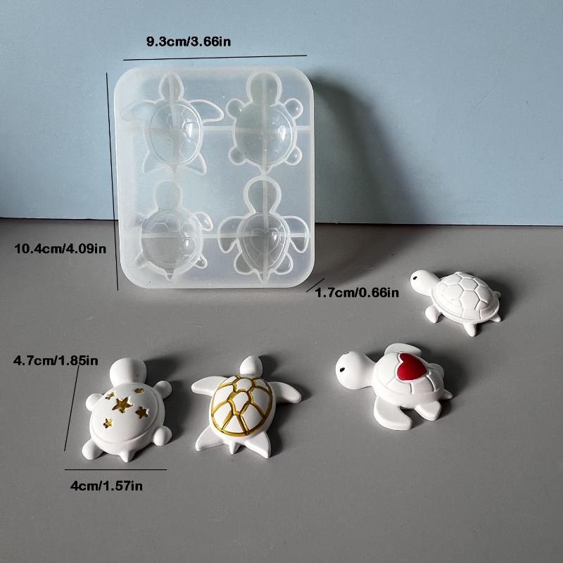 Candle Making Moulds - Turtle Shape Silicone Mould Set, Creative