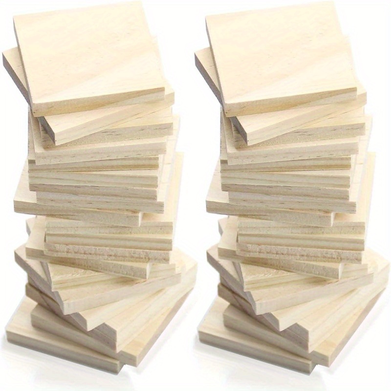 Candle Making Books For Beginners - 20pcs Blank 2x2 inch Wooden Blocks