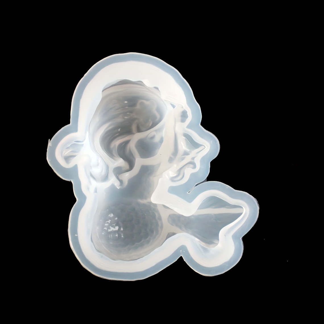 Candle Making Moulds - Cute Cartoon Mermaid Silicone Mold, 3D