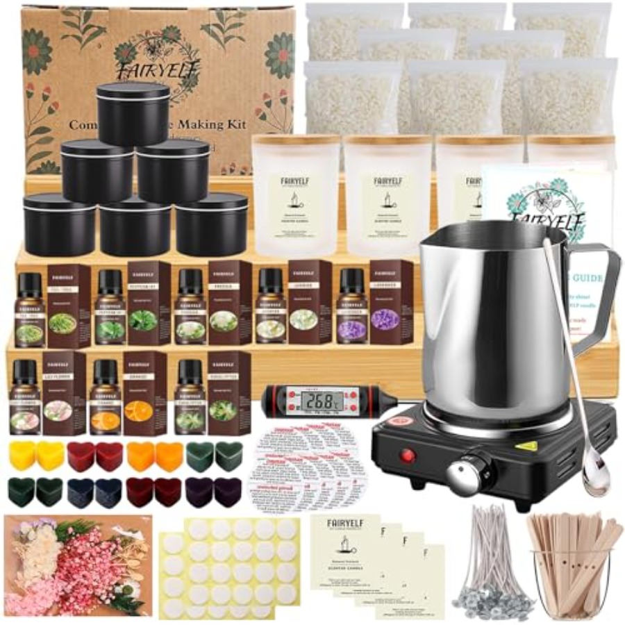 Candle Making Glass - Premium Candle Making Kit with Wax