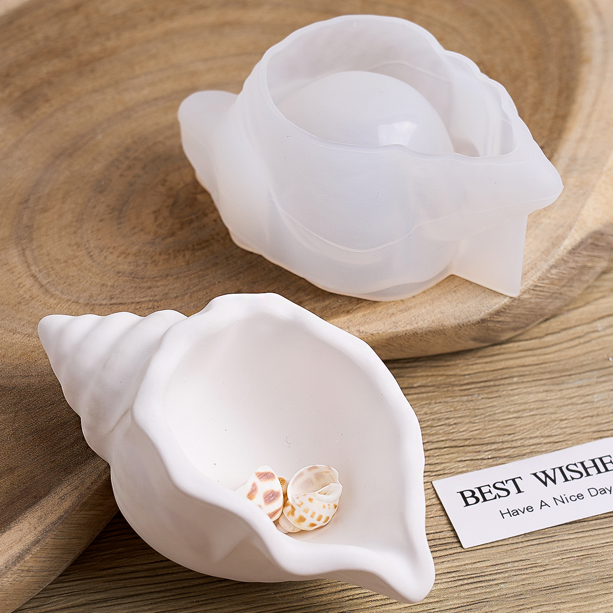 Conch Candle Jar Silicone Mold - Kraft Box Candle ulasan dan harga