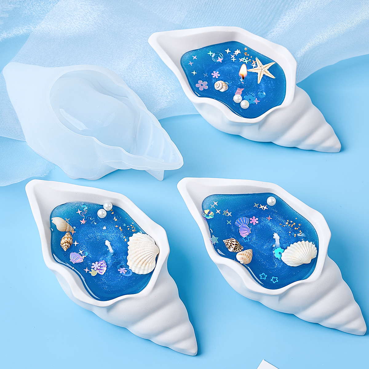 Conch Candle Jar Silicone Mold - Kraft Box Candle ulasan dan harga