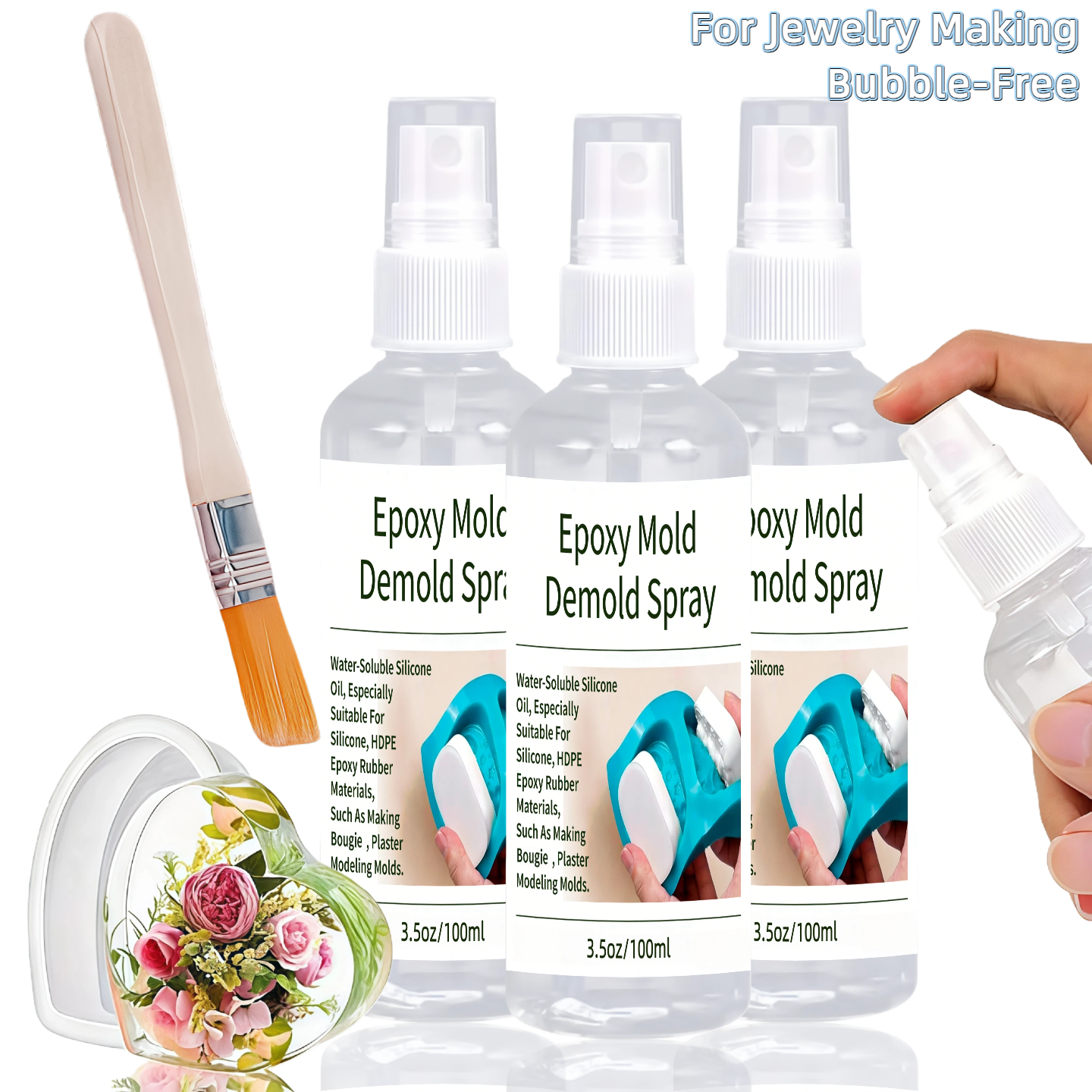 Epoxy Mold Demold Spray, Fast- - Candle Mold Silicone ulasan dan harga