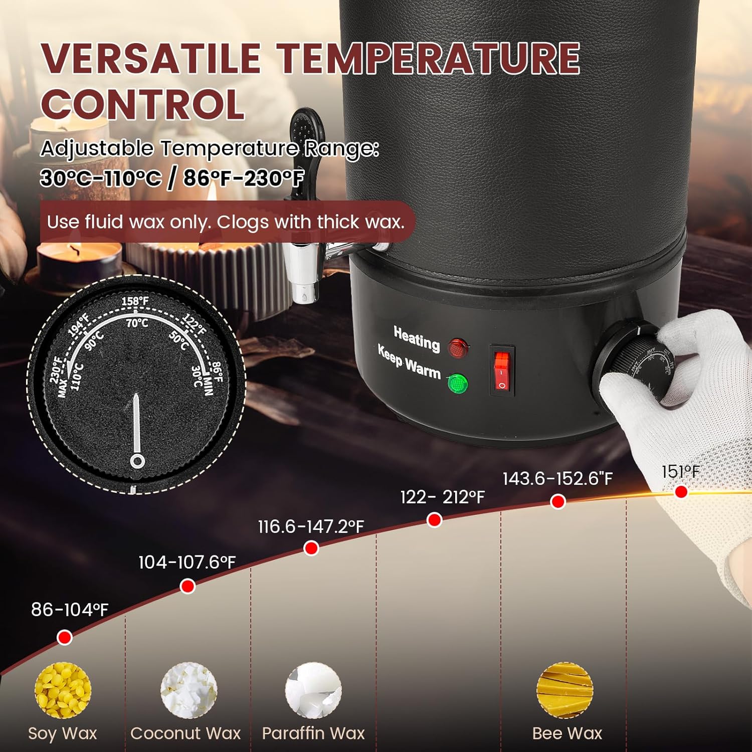 8L Wax Melter for Candle Makin - Candle Making Wax ulasan dan harga