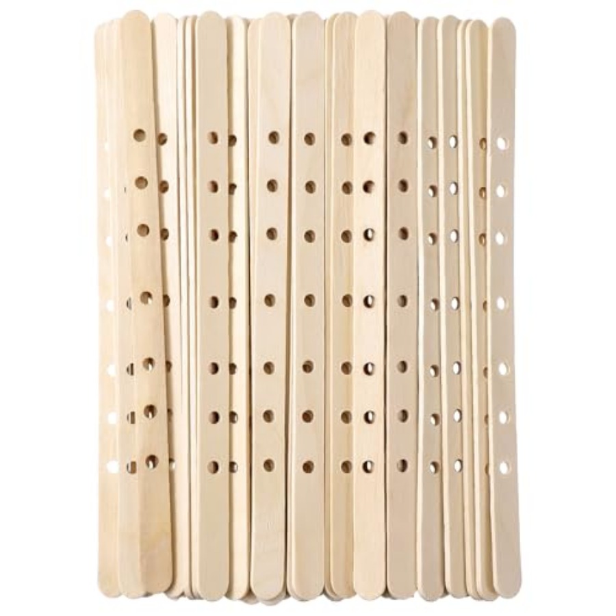 Wooden Candle Wick Holders 50  - Candle Making Homewood ulasan dan harga