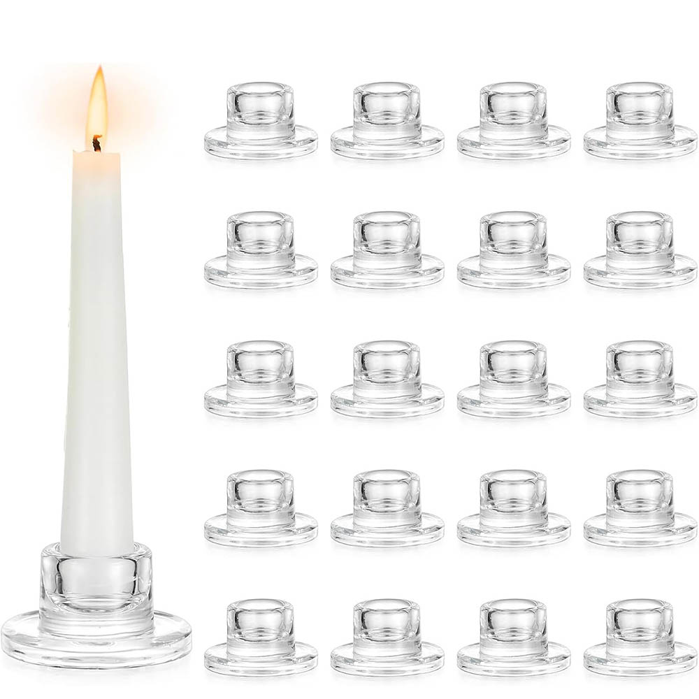 Candlestick Holders Clear Shor - Candle Making Glass ulasan dan harga