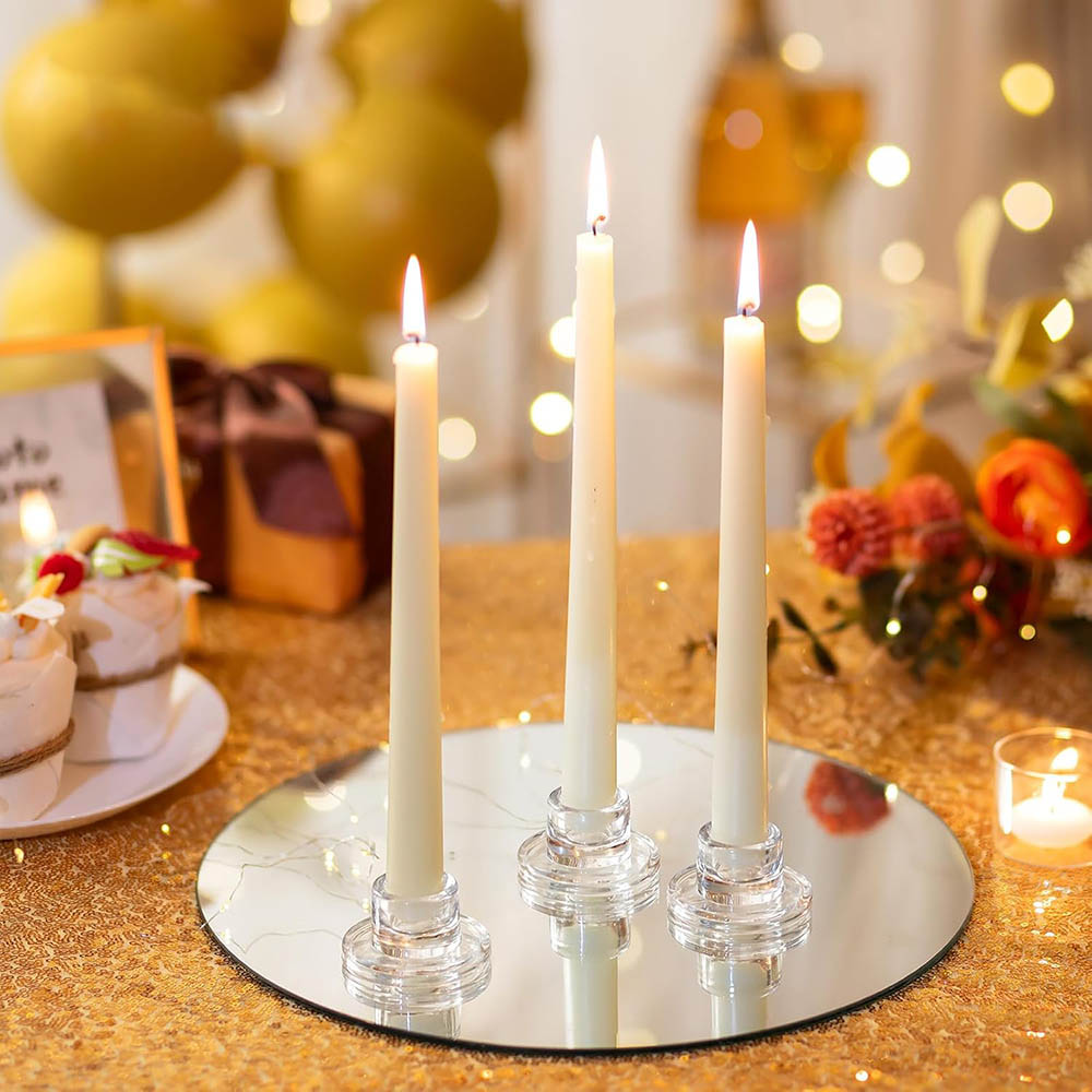 Candlestick Holders Clear Shor - Candle Making Glass ulasan dan harga