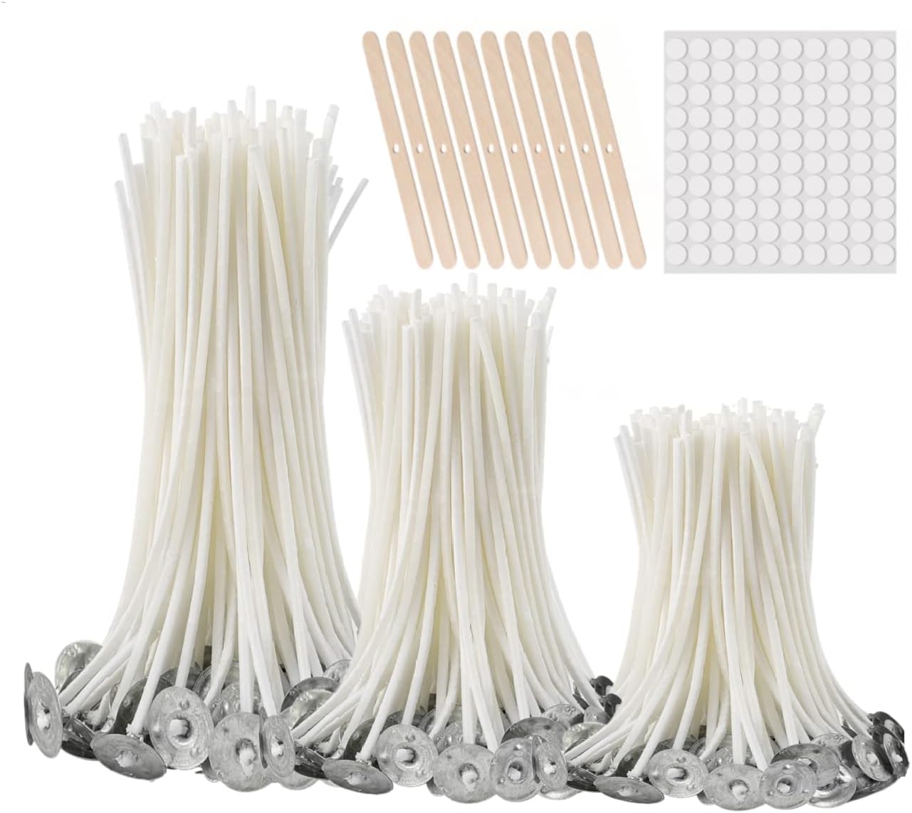 300Pcs Pre-Waxed Cotton Candle - Cotton Wick Pre Tabbed ulasan dan harga