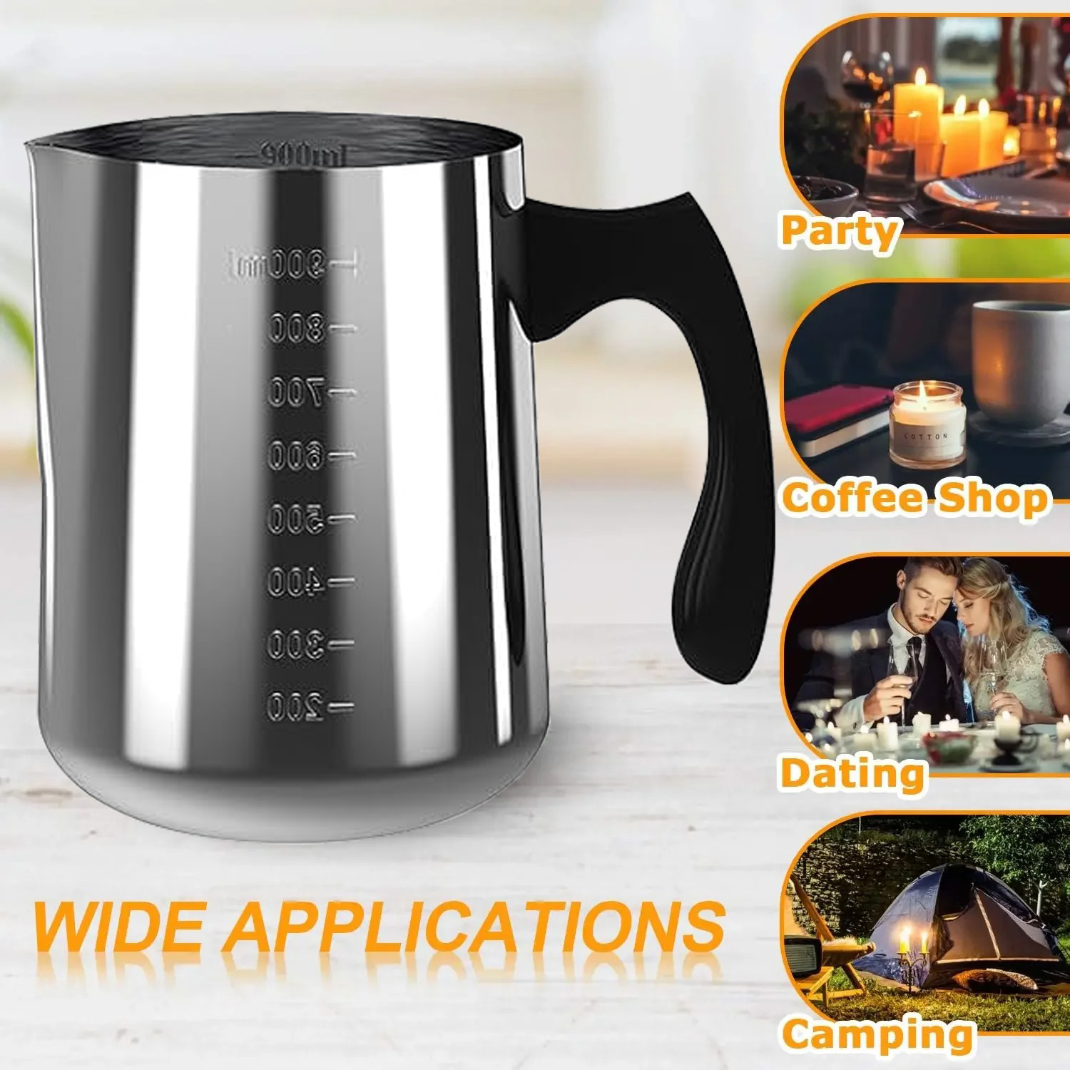 Candle Pouring Pot with Electr - Candle Making Glass ulasan dan harga
