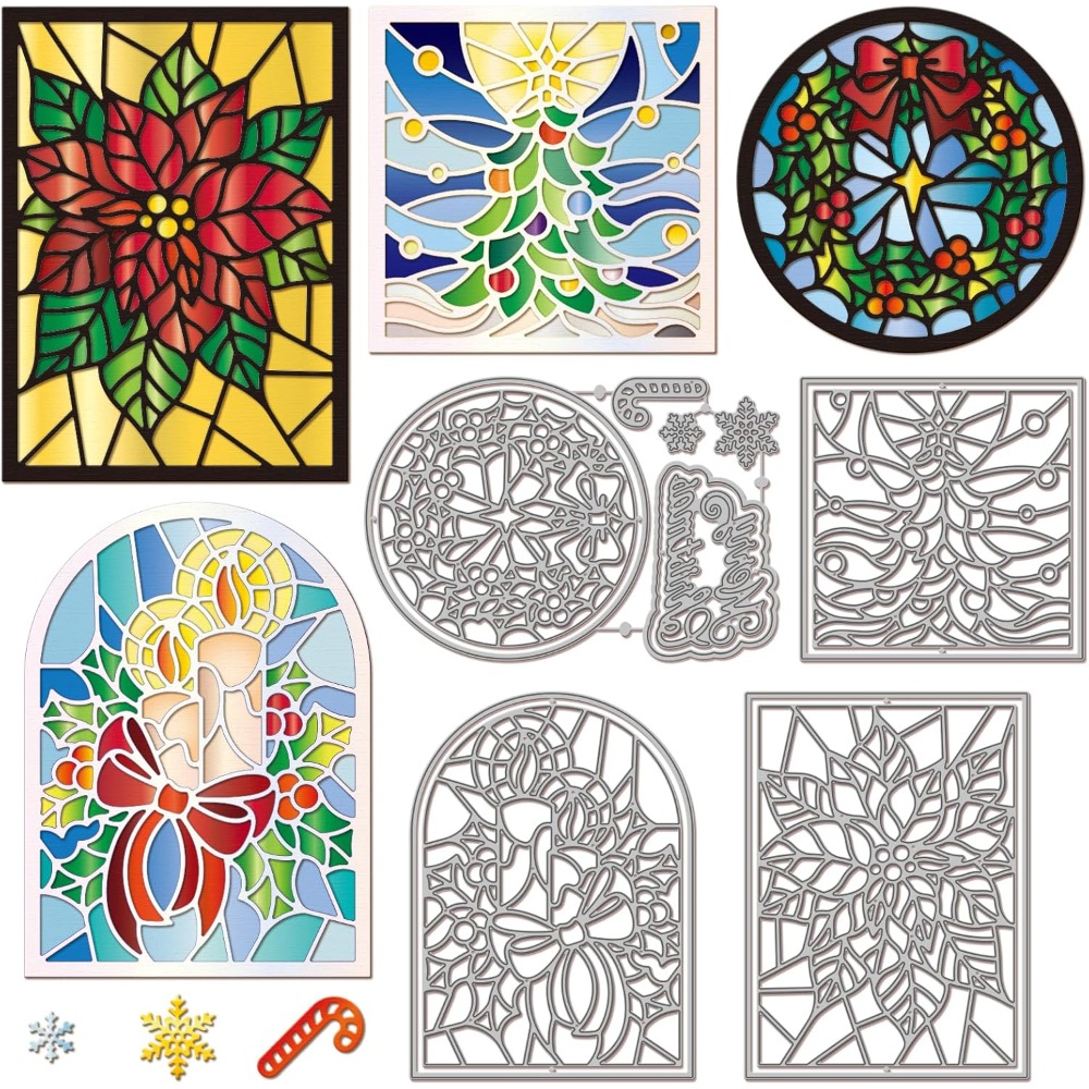 Glass Poinsettia Frame Cutting - Candle Making Glass ulasan dan harga