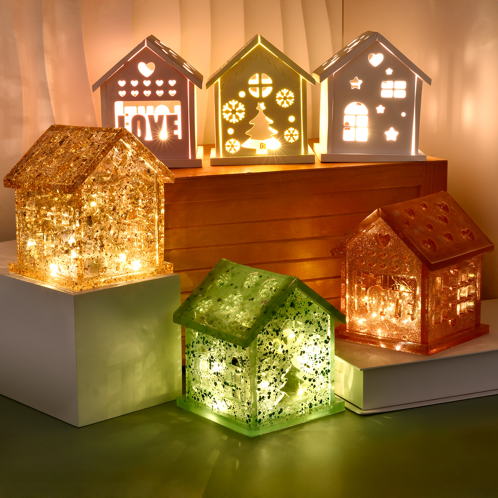 3D House Silicone Mold DIY Chr - Candle Making Moulds ulasan dan harga