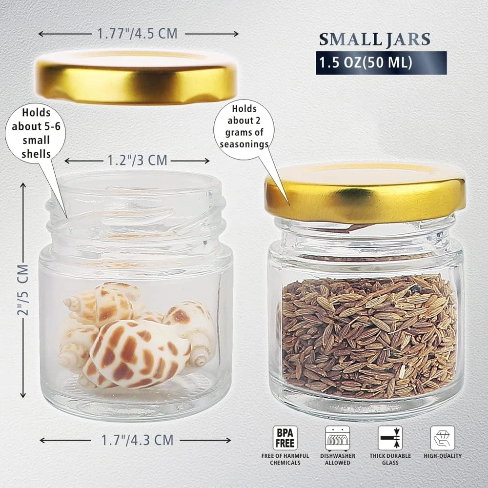Small Glass Jars with Lids, 1. - Candle Making Glass ulasan dan harga