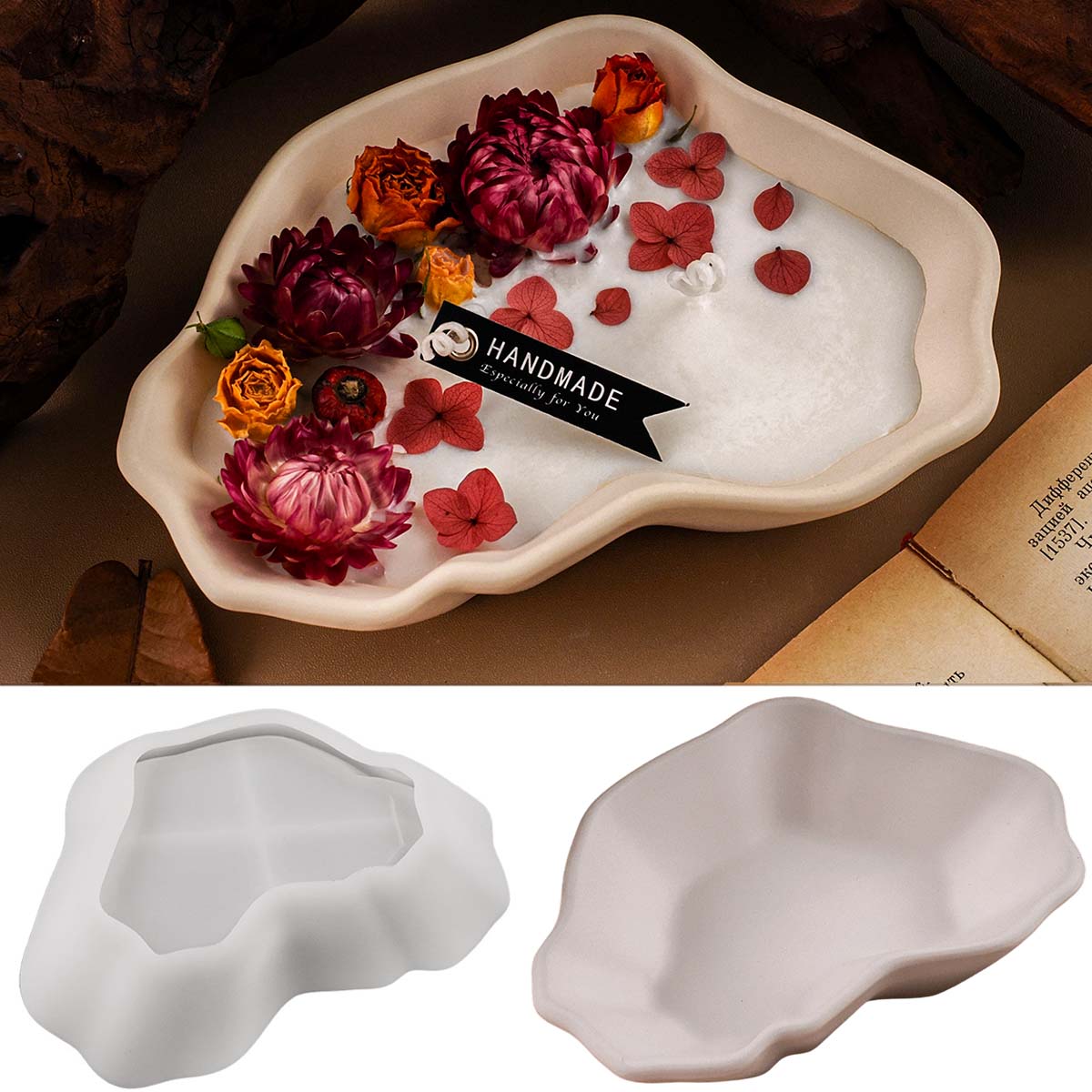 Irregular Candle Bowl Silicone - Kraft Box Candle ulasan dan harga