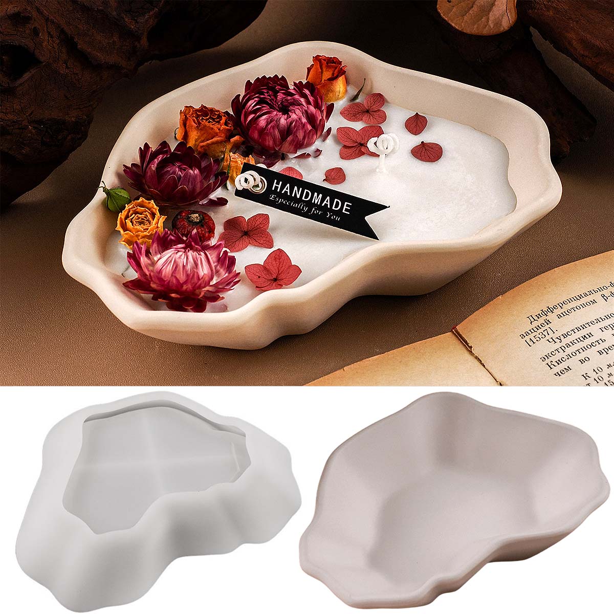 Irregular Candle Bowl Silicone - Kraft Box Candle ulasan dan harga