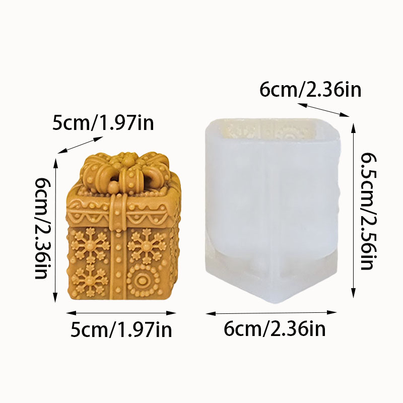 Christmas Gift Box Candle Mold - Kraft Box Candle ulasan dan harga