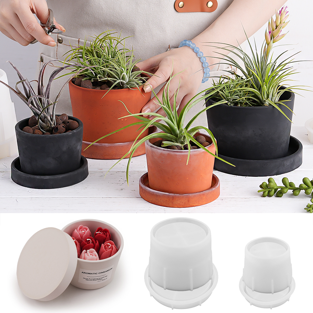 Round Candle Jar Silicone Mold - Kraft Box Candle ulasan dan harga