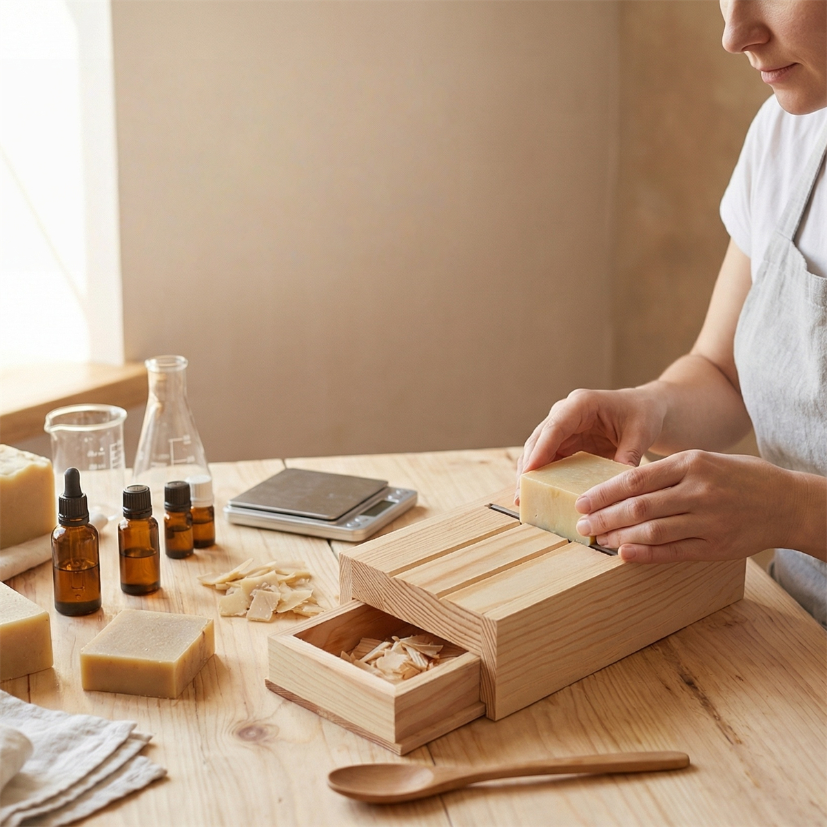 Soap Planer Cutter Drawer Box  - Kraft Box Candle ulasan dan harga