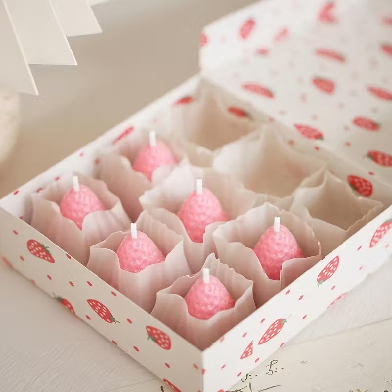 Strawberry Silicone Candle Mol - Candle Making Moulds ulasan dan harga