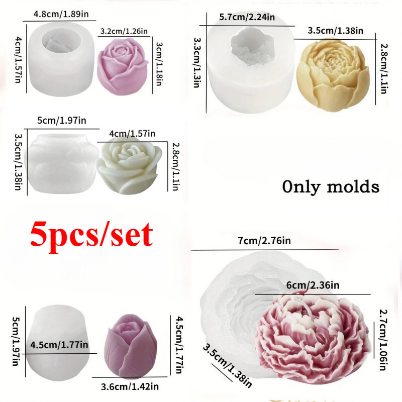 Five-Piece SetDIYFloral Candle - Candle Making Fragrances ulasan dan harga