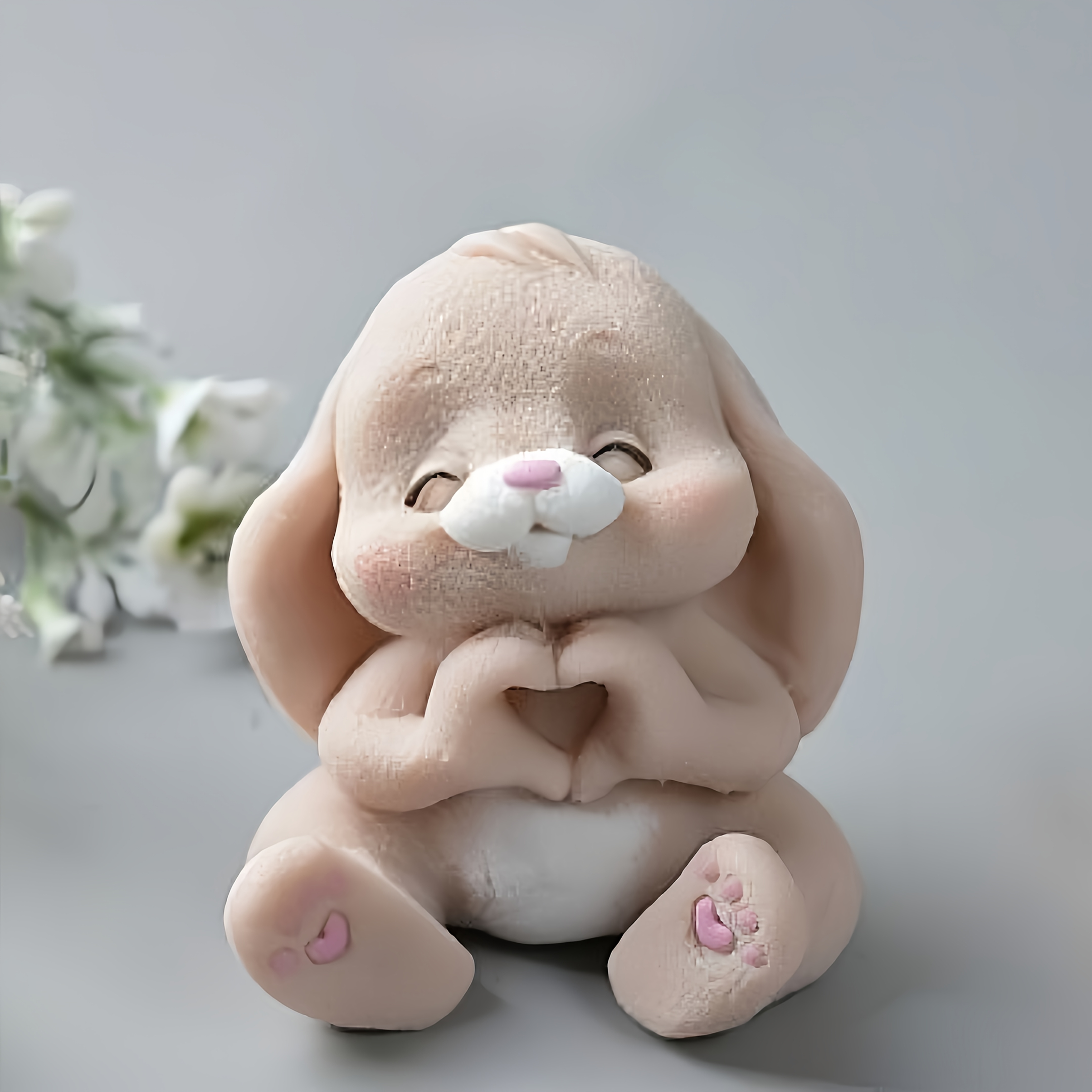 1pc Adorable Rabbit Resin Sili - Candle Making Moulds ulasan dan harga