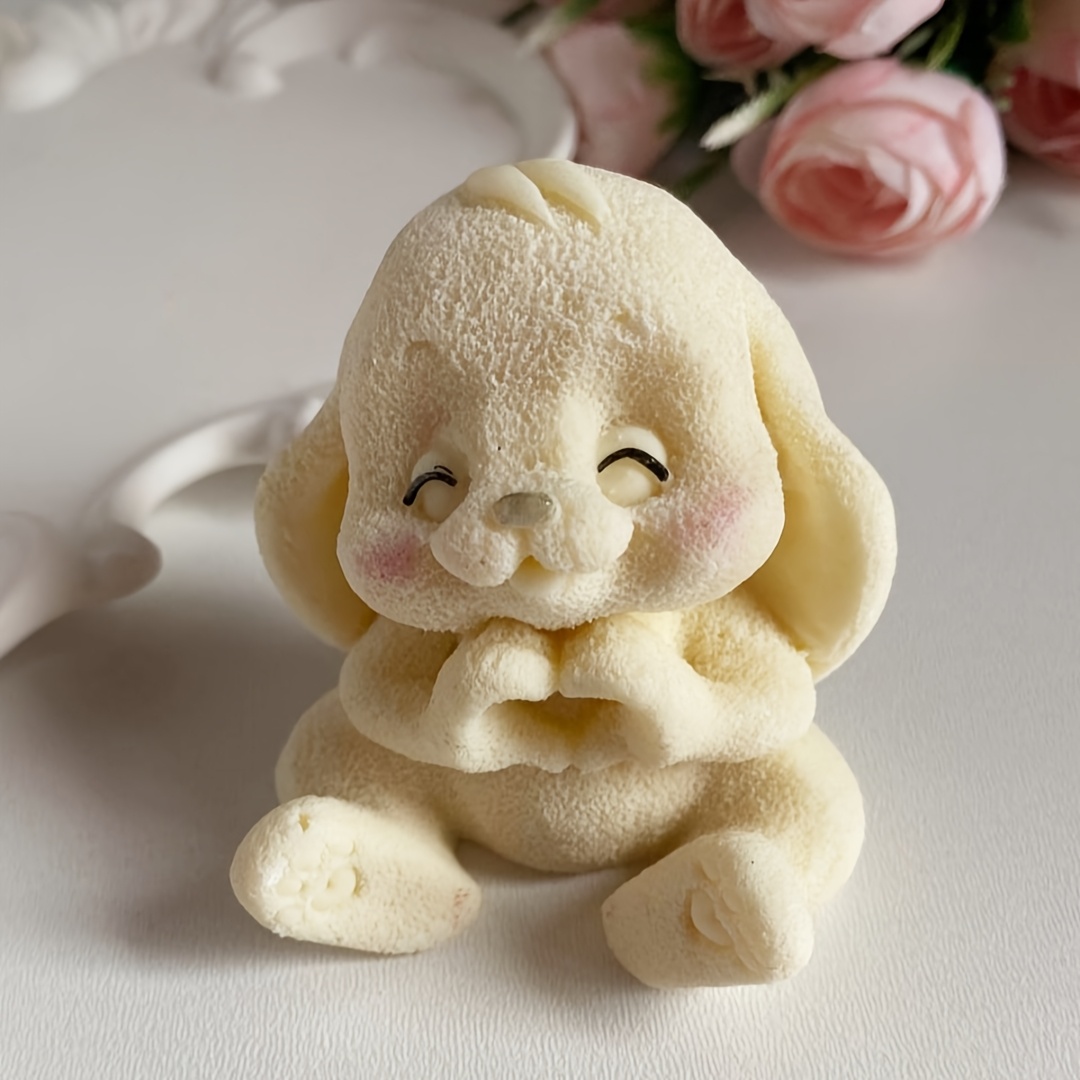 1pc Adorable Rabbit Resin Sili - Candle Making Moulds ulasan dan harga
