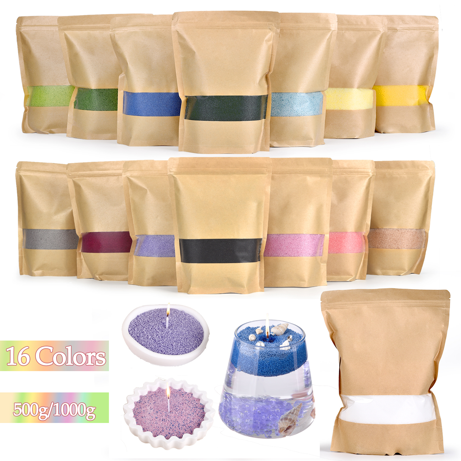 500g-1kg Sand Wax Ice Flower W - Candle Making Material Wholesale ulasan dan harga