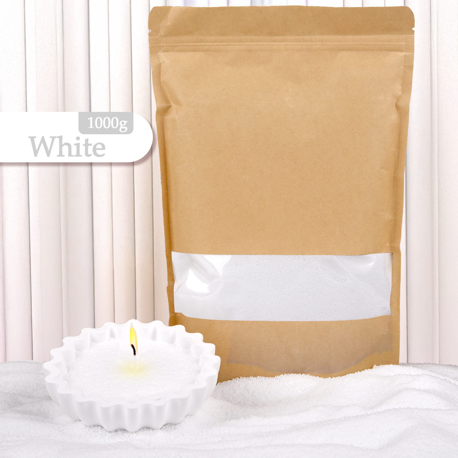 500g-1kg Sand Wax Ice Flower W - Candle Making Material Wholesale ulasan dan harga