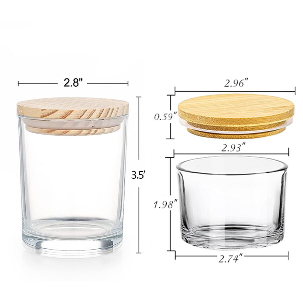 Clear Glass Candle Jars Small  - Candle Making Glass ulasan dan harga