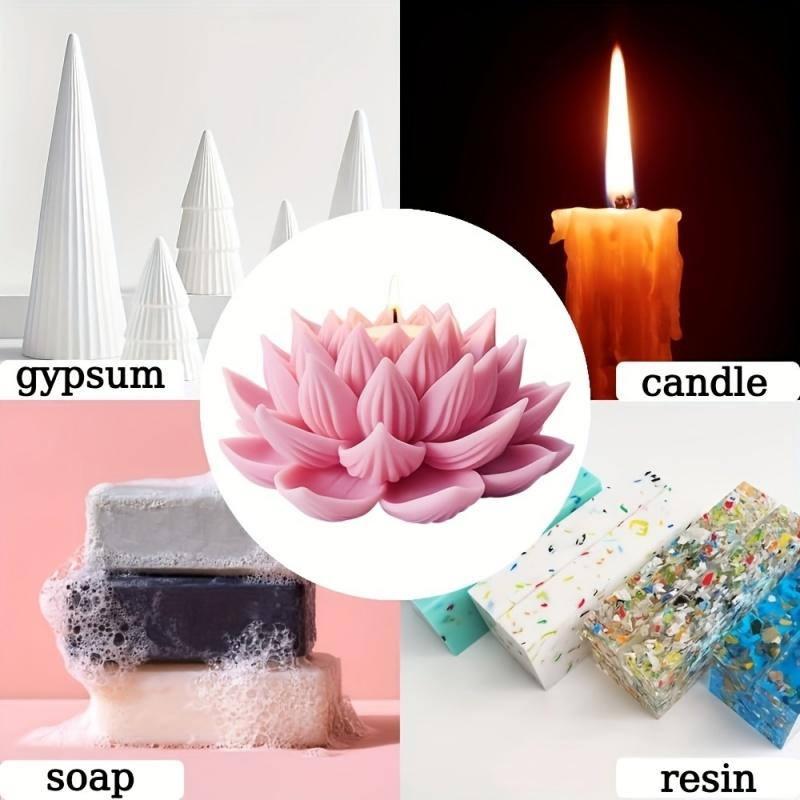 Lotus Flower Shape Candle Sili - Candle Making Wax ulasan dan harga