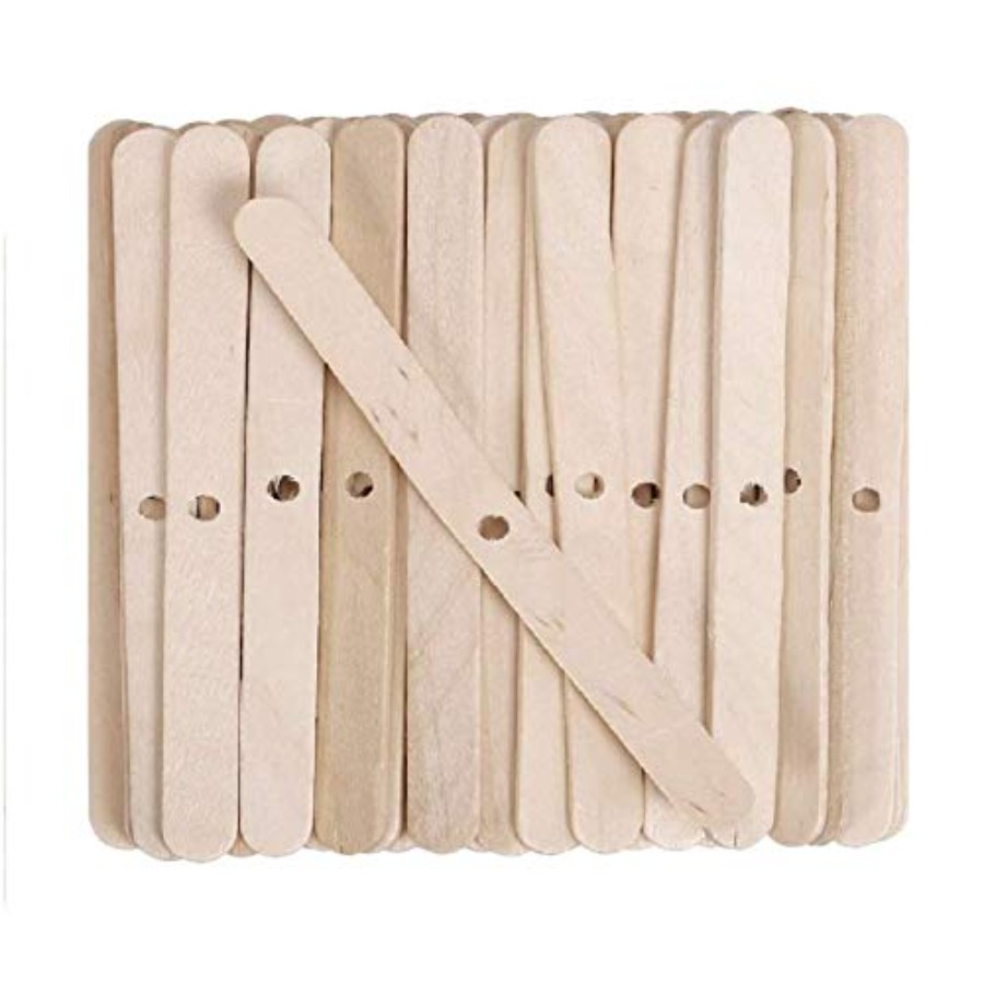 100pcs Wooden Candle Wick Hold - Candle Making Homewood ulasan dan harga