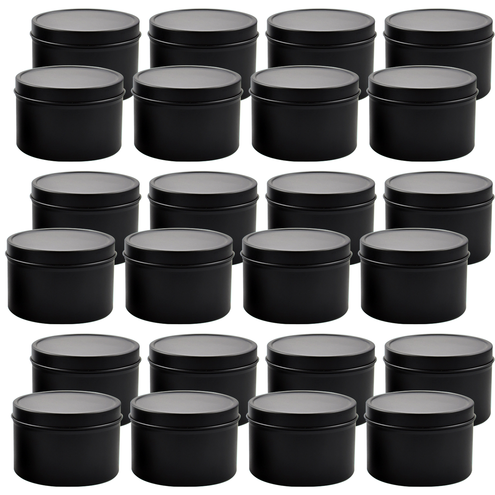 4oz/ 8oz Candle tins with lids - Candle Making Glass ulasan dan harga