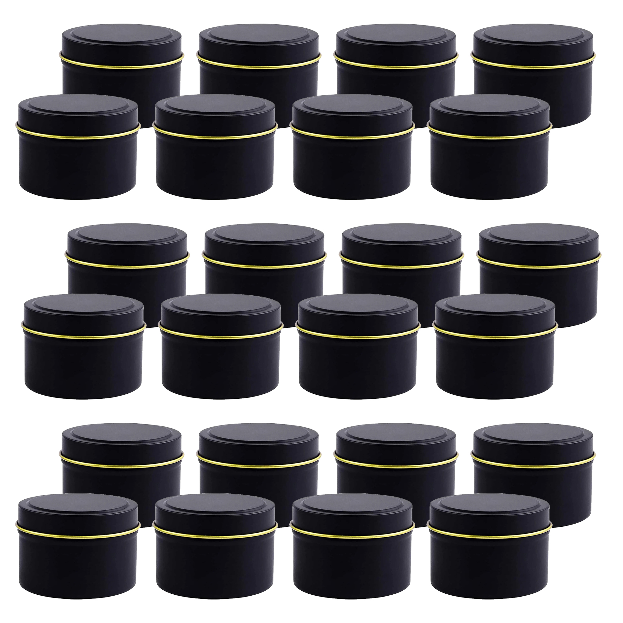 4oz/ 8oz Candle tins with lids - Candle Making Glass ulasan dan harga