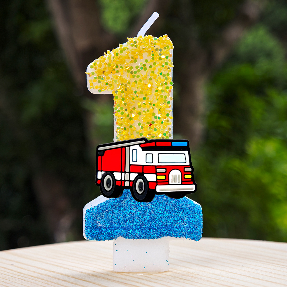 Fire Engine Candle Cute Cartoo - Candle Making Activity ulasan dan harga
