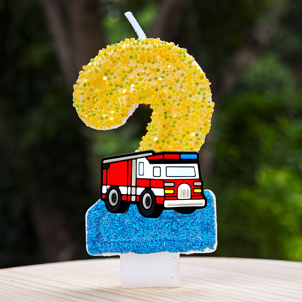 Fire Engine Candle Cute Cartoo - Candle Making Activity ulasan dan harga