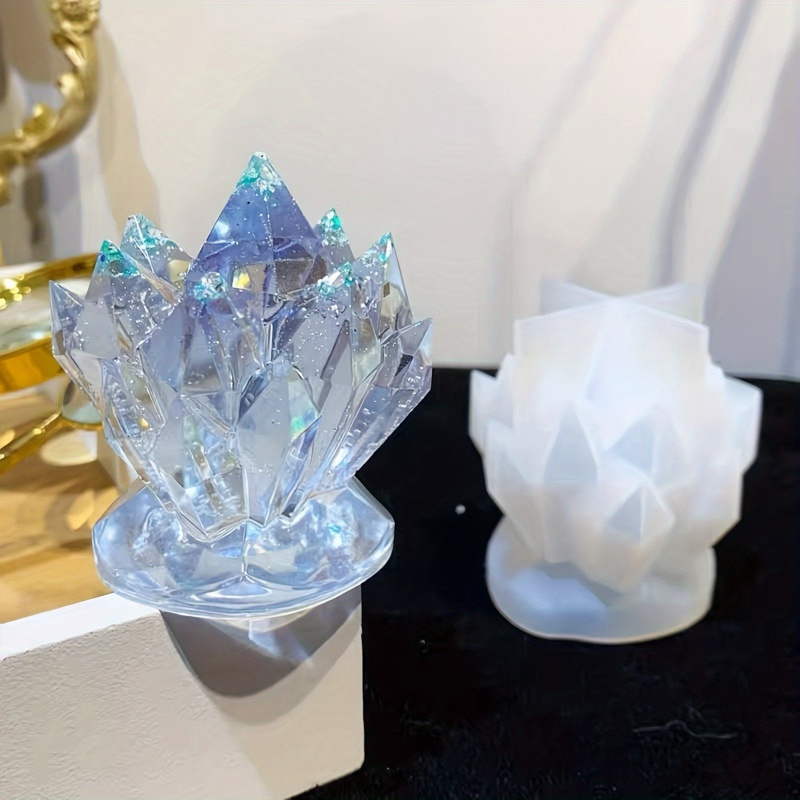 1pcCrystal Cluster Decorative  - Candle Making Moulds ulasan dan harga