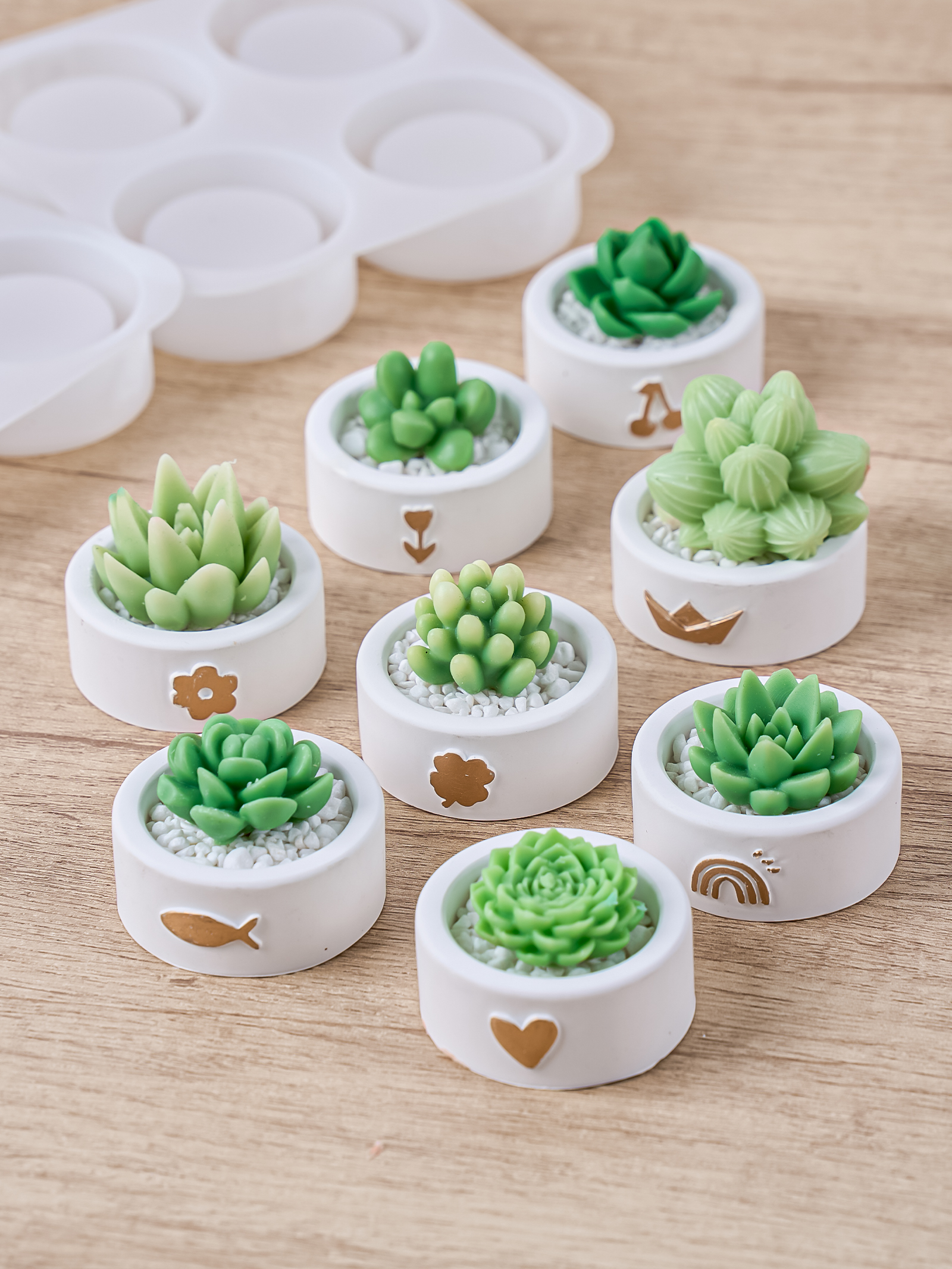 Round Candle Cup Holder Silico - Kraft Box Candle ulasan dan harga