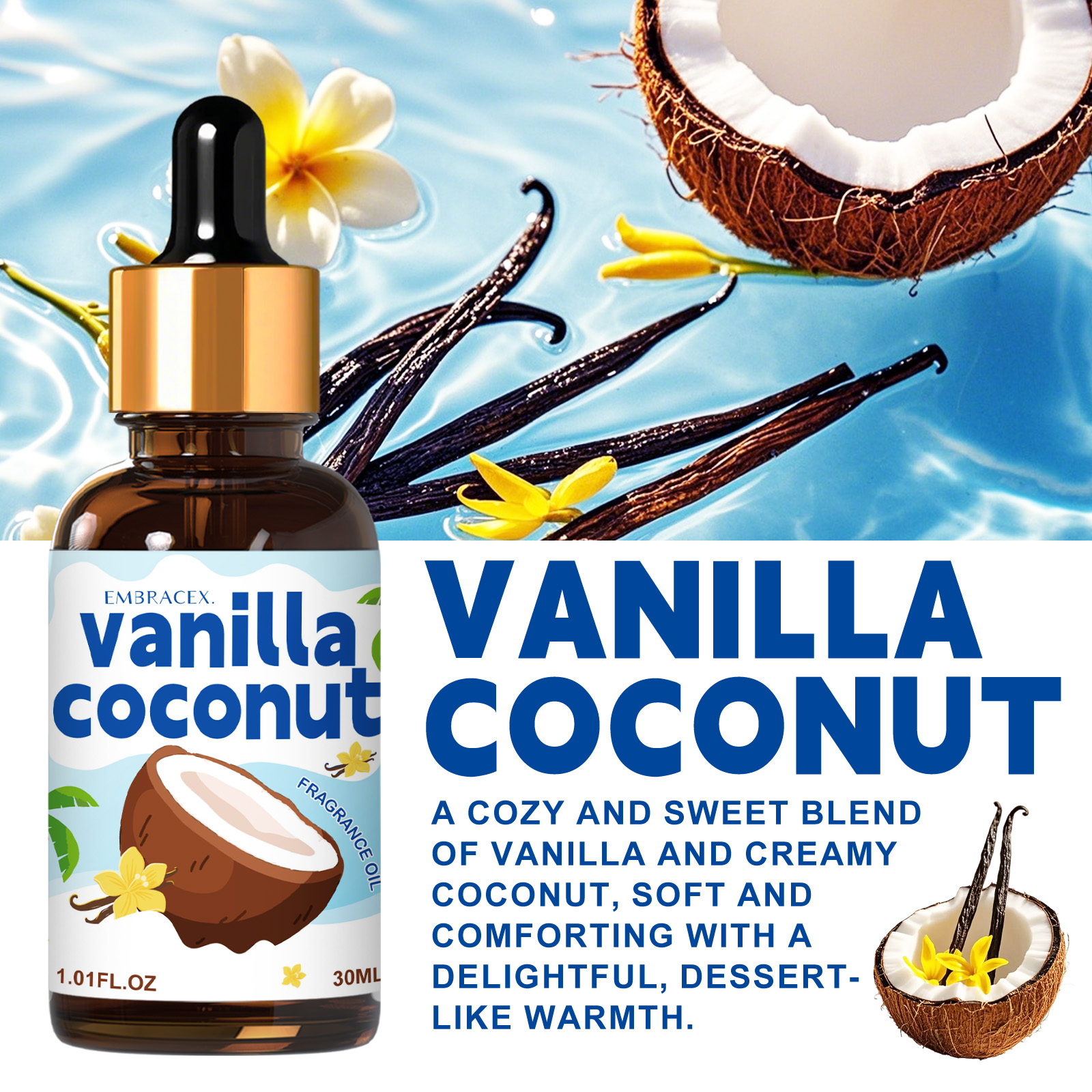 30ml Vanilla Coconut Essential - Candle Making Fragrances ulasan dan harga
