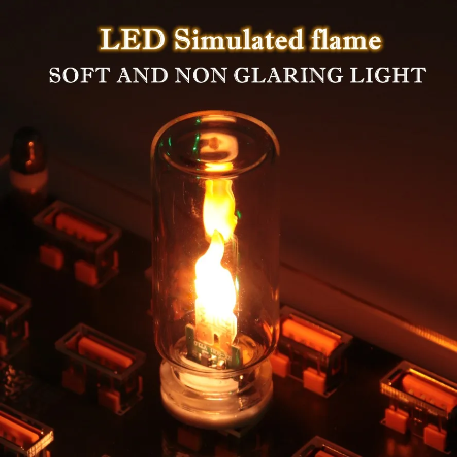 USB Flame Flickering LED Frost - Candle Making Glass ulasan dan harga