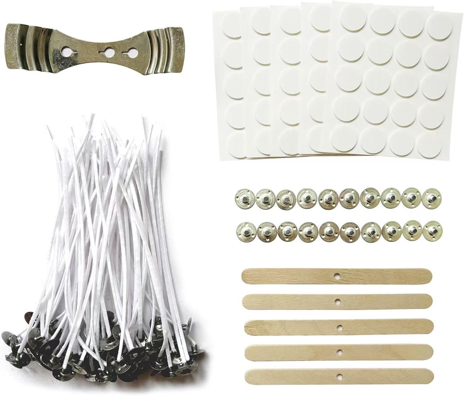 100pcs Candle Wicks Kit with S - Candle Making Glass ulasan dan harga