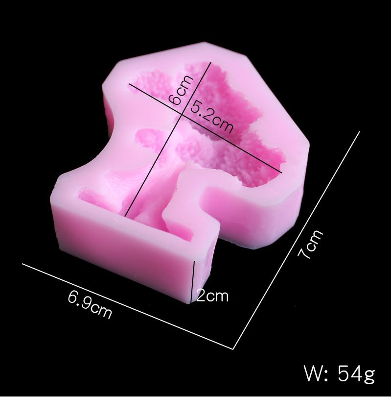Pine tree silica gel mold DIY  - Candle Making Moulds ulasan dan harga