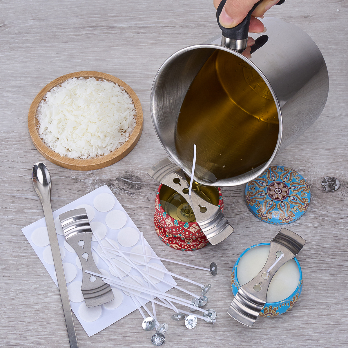Soy Wax Kit 304 Wax Melting Cu - Candle Making Material Wholesale ulasan dan harga