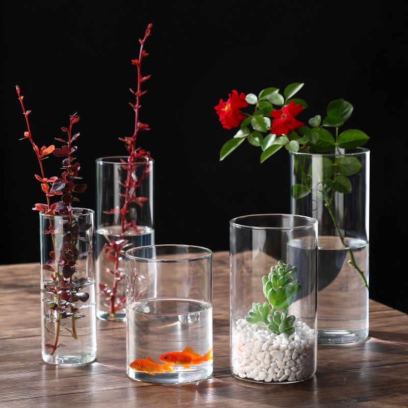 Glass Cylinder Vases Glass Hyd - Candle Making Glass ulasan dan harga