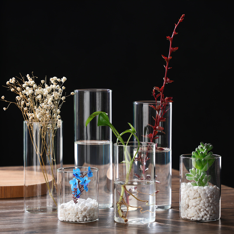 Glass Cylinder Vases Glass Hyd - Candle Making Glass ulasan dan harga