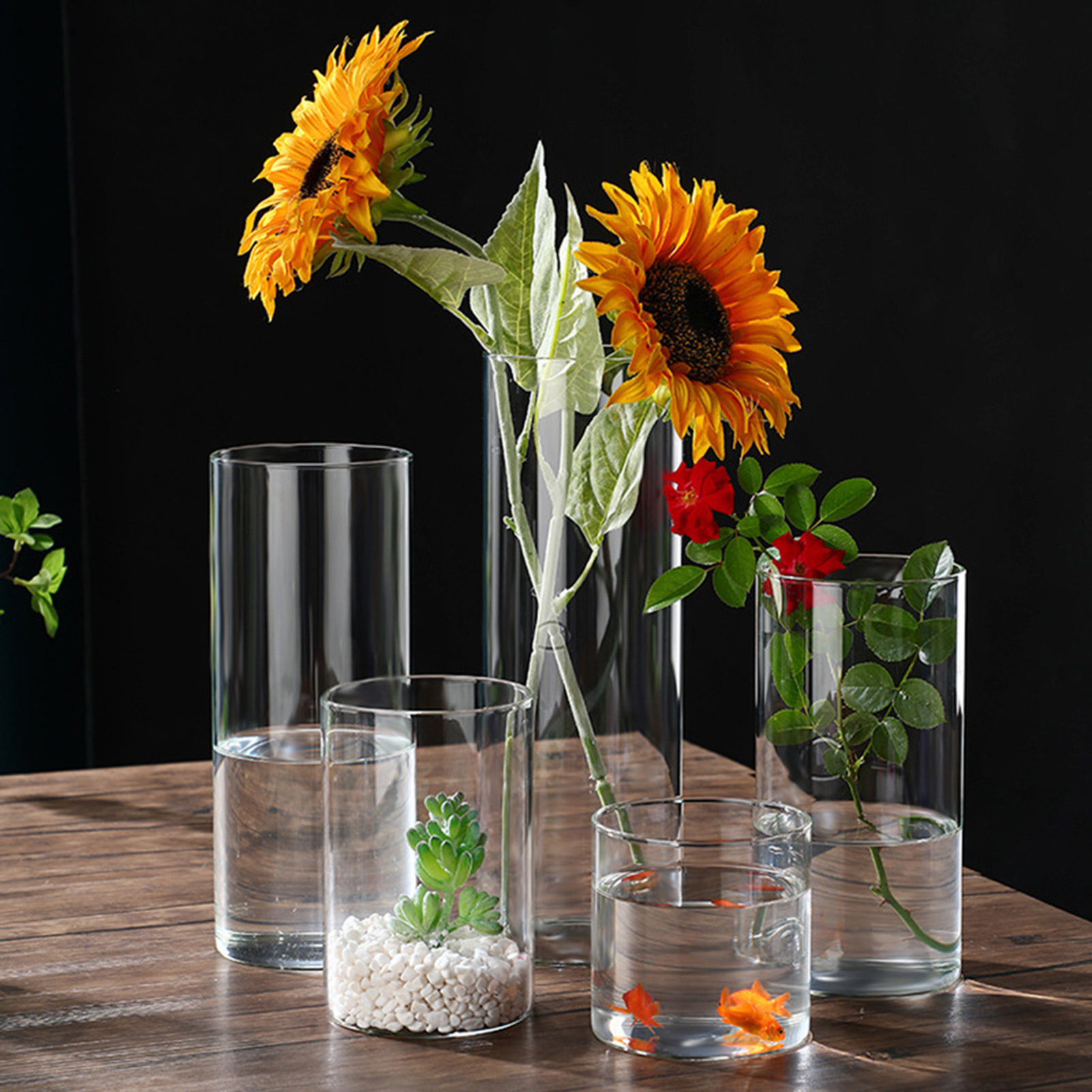 Glass Cylinder Vases Glass Hyd - Candle Making Glass ulasan dan harga