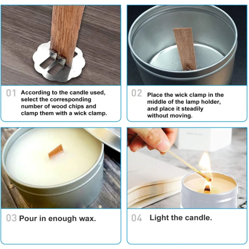 10sets Top quality Wood Candle - Candle Making Homewood ulasan dan harga