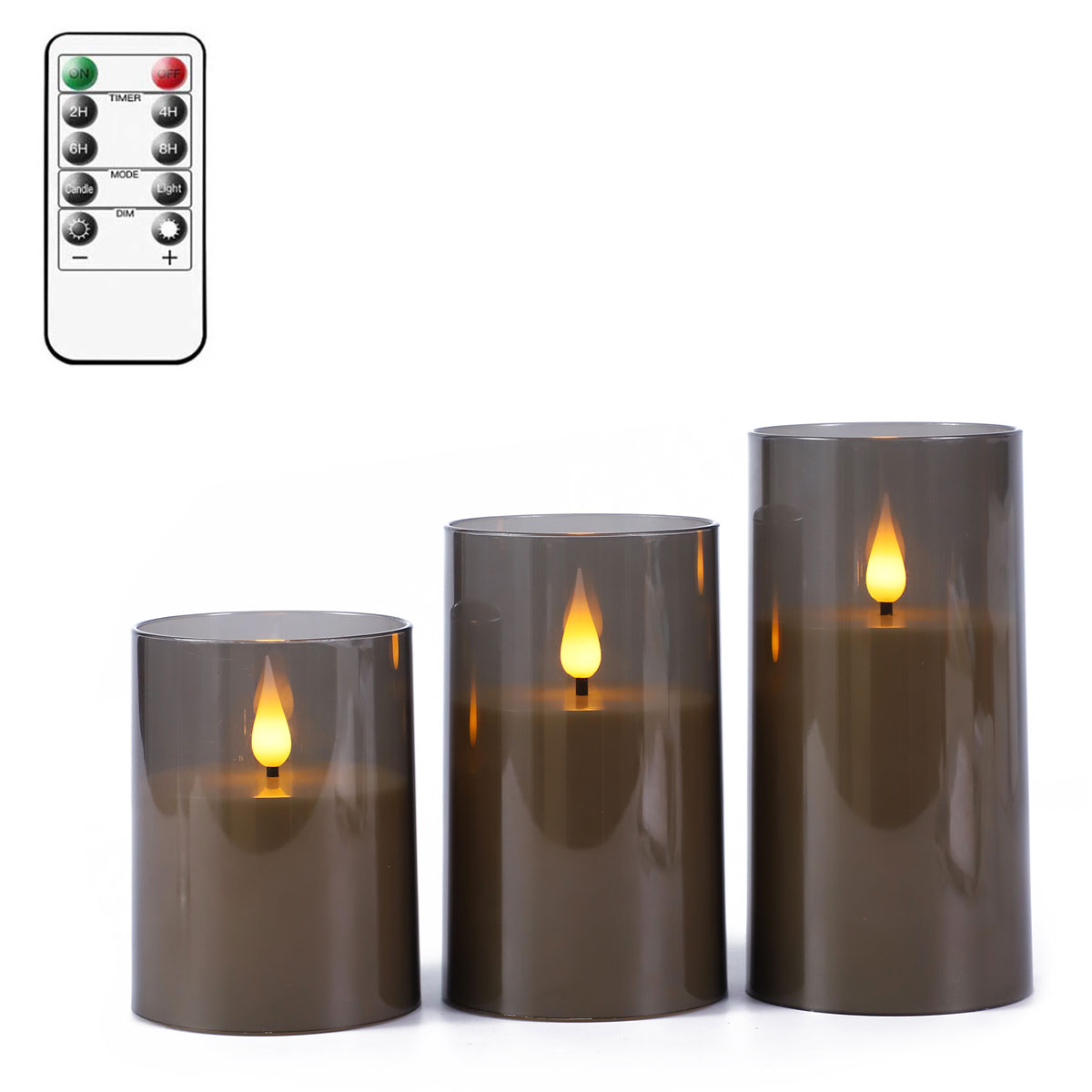 1 or 3 Pcs Grey/Gold Acrylic F - Candle Making Glass ulasan dan harga