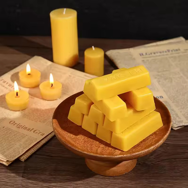 4/8pcs Pure Beeswax Blocks, Hi - Candle Making Activity ulasan dan harga