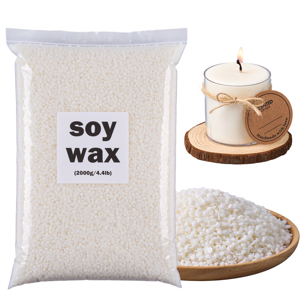 200g/500g/1000g/2000g Soy Wax  - Candle Making Material Wholesale ulasan dan harga