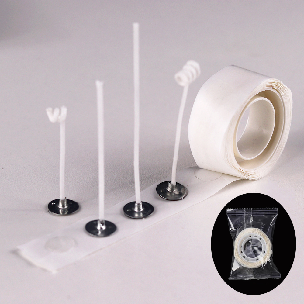 Smokeless Candle Wicks 2.6-20c - Cotton Wick Pre Tabbed ulasan dan harga
