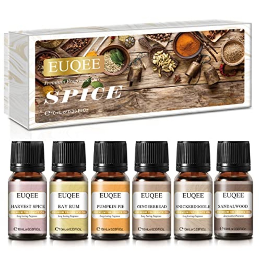 EUQEE 6PCS Spice Autumn Fragra - Candle Making Fragrances ulasan dan harga